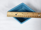 Vintage Diamond Shaped Footed Planter Blue 6in X 4 5 In X 2 5 In High Pottery