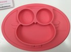 2 New Kirecoo Silicone Suction Owl Placemat Plate For Children Kids Babies