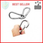 Benvo 8 Pcs Carabiner Clips Spring-snap Hook M4 1 57 Inch Mini Spring Buckle Qui