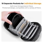 K f Concept 10 In 1 Lens Filter Case  Hard Shell Camera Filter Pouch Up To 95mm