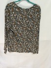 Croft   Barrow Floral Long Sleeve Cotton T-shirt Xxl Multicolor Classic Tee