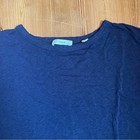 Vince Long Sleeve Dark Blue Scoop Neck Tee Size Xs