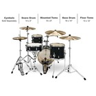 Pdp By Dw New Yorker 4-piece Shell Pack W  16 In  Bass Drum Black Onyx Sparkle