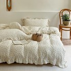  Muslin Cotton Kids Duvet Cover With Ruffled Edges For Boys Girls  1 Piece 