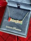 Disneyland Crislu Christmas Holiday Disneyland Marquee Necklace Nwt