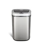 21 1 Gal Motion Sensor Touchless Kitchen Trash Can Non-skid Base Stainless Steel