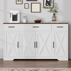 55  Large Sideboard Buffet Cabinet With Storage Farmhouse Buffet Table W drawers