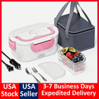 1 5l Electric Heating Lunch Box Portable For Car Office Food Warmer Containernew
