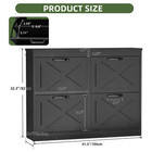 Shoe Cabinet Storage Black Farmhouse W  4 Flip Drawers Sneakers Rack Organizer