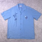 Vintage 50s Hawaiian Shirt Mens Large Lurline Casuals Tiki Waikiki Loop Collar