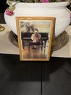 Framed Art Print Girl At Piano Wooden Frame Realism Small Portrait
