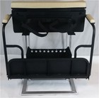 2 In 1 Tan Seat Kit Combo   Golf Bag Carrier For Ezgo Txt Golf Carts