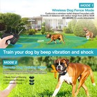2 In 1 Wireless Electric Dog Fence Containment System Shock Collar For 1 2 Dog