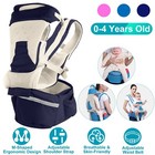 Multifunctional Infant Baby Carrier Breathable Ergonomic With Hip Seat Head Hood