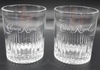 Crown Royal Glasses Set Of 2 Cocktail Signature Style Est  1939 Low Rocks Glass