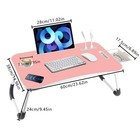 Laptop Tray Lap Desk Stand Foldable Bed Table Notebook Tray Cup Slot Adjustable