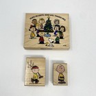 Stampabilities Peanuts Gang Caroling Wood Rubber Stamp Kr1024 Christmas   2 More