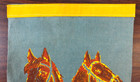 Scarce Vintage 1960s Bella Vista Arkansas Pennant Souvenir Banner Flag Horses