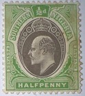 Travelstamps   1907 Southern Nigeria Stamps Sc  21  Mint Og Hinged  Half Penny
