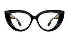 Gucci Gg1530o 001 Black Cat Eye Eyeglass Frame Unisex New Authentic