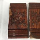 Plinth Blocks Reclaimed Salvage 2pcs Carved  2 Eastlake Style