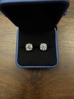 New High Quality 4 Ctw Moissanite Stud Earrings Round S925 Gra Certified