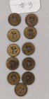 Eleven 1953 New York City  Subway Vintage Transit Tokens   3
