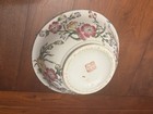 Antique Chinese Oriental Famille Rose Ceramic Pink Floral Decorative Bowl