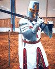 Medieval Knight Suit Crusader Armor Larp Reenactment Cosplay Costume