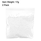 2pcs 0 1  White Polystyrene Foam Beads Mini Round Ball Fillings
