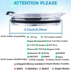 30oz Tumbler Replacement Lids 2 Pack Splash Proof Flip Top Lid For Yeti Ozark Pq
