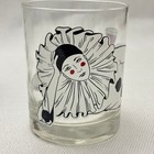 Vintage Trendsetter Bar Set Ice Bucket Tongs 6 Glasses Pierrot Clown Woman Moon