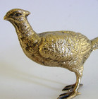 Sterling Silver Gilt Golden Pheasant Bird Figure 1995 English Shooting