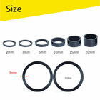 Bucklos 11pcs set Carbon Fiber Headset Spacer Fork Stem Washer 1-1 8  Threadless