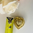 Braided   Textured Gold Rhinestone Pin Brooch 1 