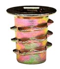 Ez-lok 8-32 Flanged Die Cast Zinc Hex-drive Threaded Insert For Wood  50 Pieces 