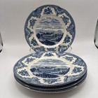 Johnson Brothers Old Britain Castles Blue 7 7 8    Salad Plate England 1883 Stamp