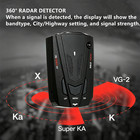 Car Anti-police Speeding 360   Laser Radar Detector Voice Alert Warning 16 Band