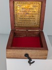 Antique Vintage Brass Boy Scout Compass Camping hiking Compass With Wooden Box