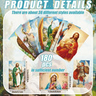 180 Pcs Assorted Catholic Mass Prayer Cards With Saints And Prayers