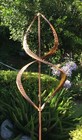 Stanwood Wind Sculpture  Kinetic Copper Dual Helix Spinner
