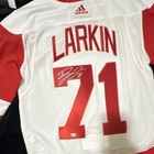 Dylan Larkin Detroit Red Wings Nhl Hockey Jersey  71 White red Signed Original