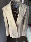 Gianfranco Ferre Studio Butter Cream Blazer Jacket Au10