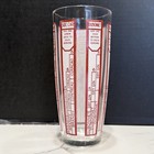 Vintage Glass Cocktail Mixed Drink Recipe Shaker Bar Mixer 7 Recipes Mcm 8    Tall