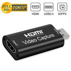 Hdmi To Usb2 0 Video Capture Card 1080p Recorder Phone Game video Live Streaming