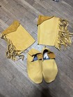 Men   s 11 Golden Buckskin Moccasins 
