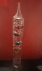 Glass Galileo Thermometer 12    With 5 Multi Colored Balls With Gold Tags For Temp
