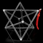 9 transparent Color Chakra Clear Quartz Crystal Singing Merkaba Pyramid Sound