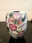 Vintage Chinoiserie Chinese Porcelain Vase Mid Century Modern Nora Fenton 1960s