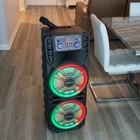Dual 12  Bluetooth Party Speaker W  Mic   Remote Control  Fm Radio  Tws usb aux